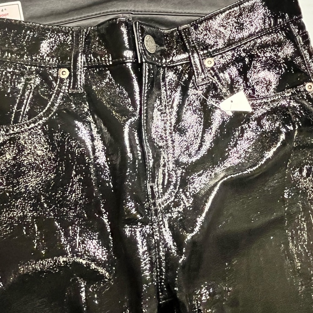 GAP Women's Shiny Black Boot Cut Jeans - Picture 5 of 8